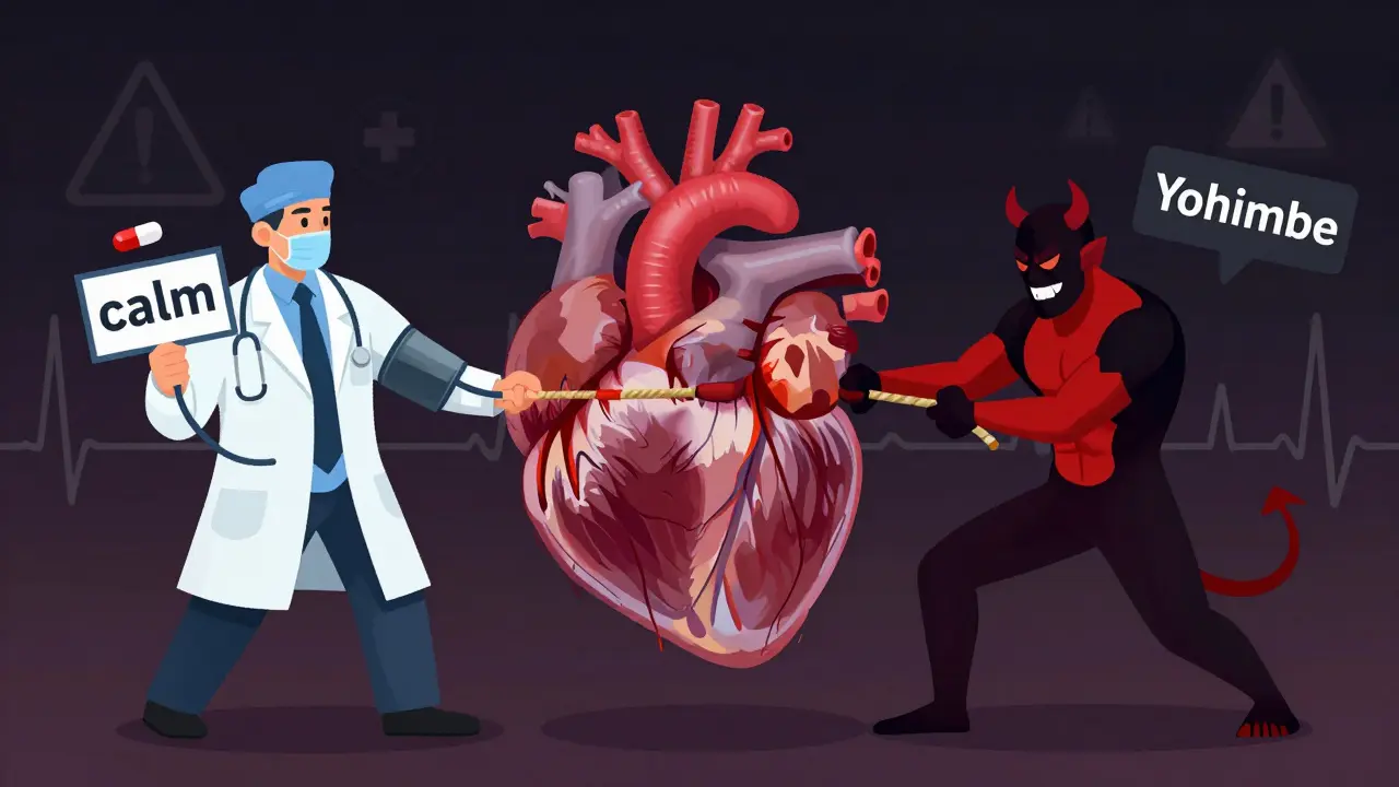 Yohimbe and Blood Pressure Medications: What You Need to Know About the Heart Risks